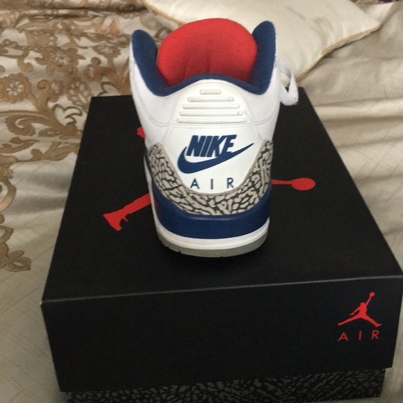 Air Jordan retro 3s- True blue - Picture 2 of 3